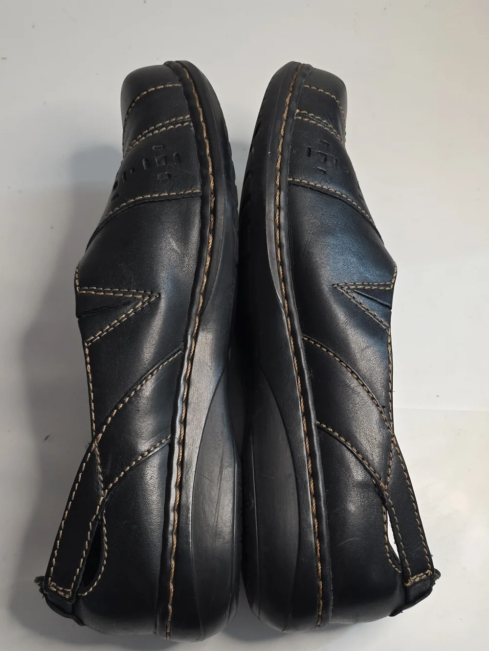 CLARKS EVIANNA FIG 4 COMFORT LEATHER LOAFERS BROWN SLIP ON LADIES 8.5 VGUC CUTE